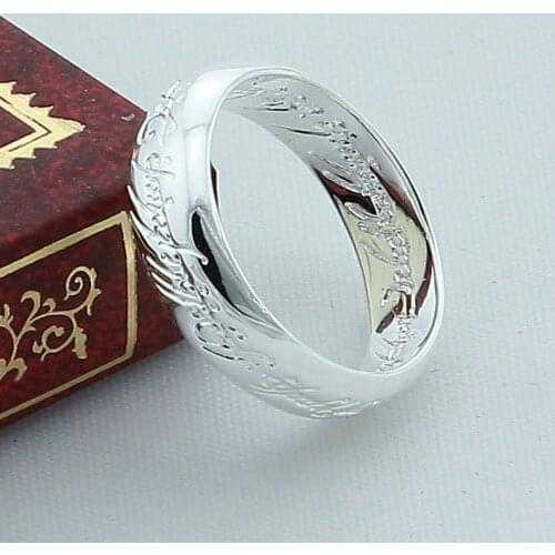 NEW 925 Sliver Plated Car Decorative Letter Pattern Ring Fashion Jewelry For Women Trendy Wedding Engagement Anniversary Gift