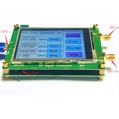 Upgrade Immersion Gold Process ADF4351 ADF4350 Development Board 35M-4.4G Signal Source Phase Locked Loop