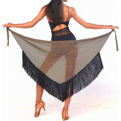 Latin Dance Skirt Adult New Fringed Hip Scarf Skirt National Standard Dance Dance Fringed Hip Scarf Latin Dance Clothes DQS7024