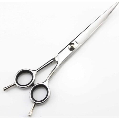 Professional two-tailed 7 inch shears curved cutting thinning pet cat dog grooming hair scissors barber hairdressing scissors