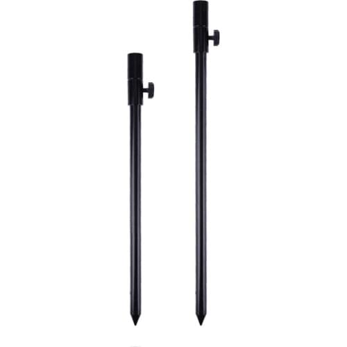 Carp Fishing Bank Stick Adjustable Aluminum Bandstick for Bite Alarm Extension Rod Fishing Tackle Accessories Black