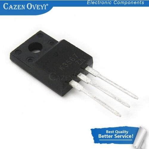 10pcs/lot 2SK3567 TO-220F K3567 TO-220 TO220F 3.5A 600V In Stock