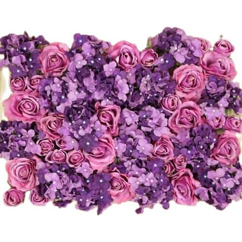 10pcs/lot Artificial silk rose and hydrangea flower wall wedding background decoration Arch flower TONGFENG