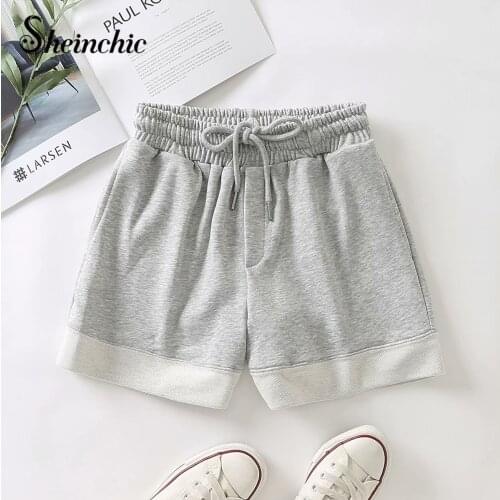 2021 Cotton Shorts Women Summer Shorts Trousers Feminino Womens High Elastic Wasit Home Loose Casual Shorts