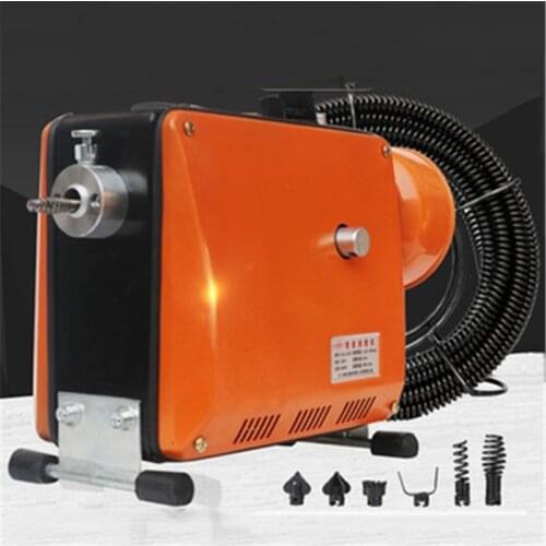 220v Electric Pipe Dredging Machine Sewer Dredger Toilet Floor Drain Dredging Cleaning Home Water Channel Tools Toilet Dredge