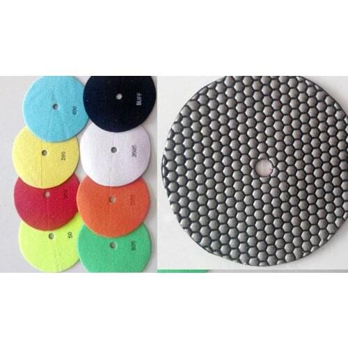 7" 180mm Diamond DRY Polishing Pad Concrete ceramic granite marble terrazzo