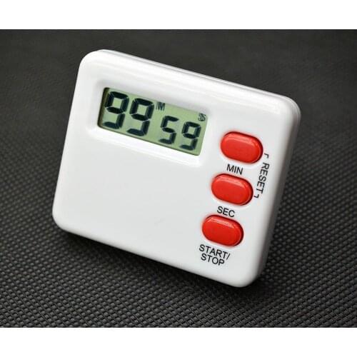Mini LCD Digital Kitchen Timers Count Up and Count Down Function Rest 99 Minute Sports Study Training Timers Alarm Clock WFAU