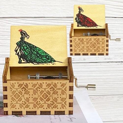 Wooden Music Box Christmas Gifts (Family/Friends/Gifts) Home Decoration Halloween New Year Gift Music Box