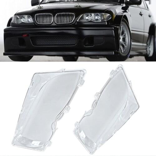 Left Right Side Car Headlight Lens Covers Head Lamp Cover For BMW E46 320i 325i 325xi 4DR Sedan 2001 2002 2003 2004 2005 2006