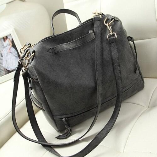 Motorcycle bag ladies diagonal shoulder bag 2020 new tide handbag classic vintage sanded leather handbag purses and handbags