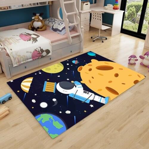 Cartoon Cute Playing Carpet Rectangle Bedroom Area Rugs Drop Shipping 120x160cm Carpets for Living Room Kid Gift Thick alfombra