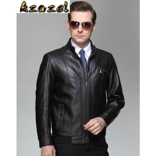 Mens sheepskin slim leather clothes 2020 New Spring and Autumn Brand Mens Genuine Leather jacket Men Business Casual jackets