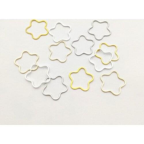 New arrival! 19x20mm 200pcs Copper Flower Connector for Earrings DIY making parts,Jewelry Accessories Findings & Components