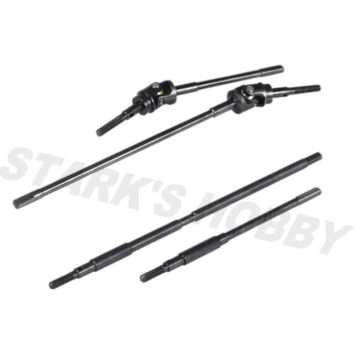 Hardened Steel AR60 Axles Universal Joint Drive Shaft Rear Straight Shaft for 1/10 RC Crawler Axial RR10 90048 WRAITH OP Parts