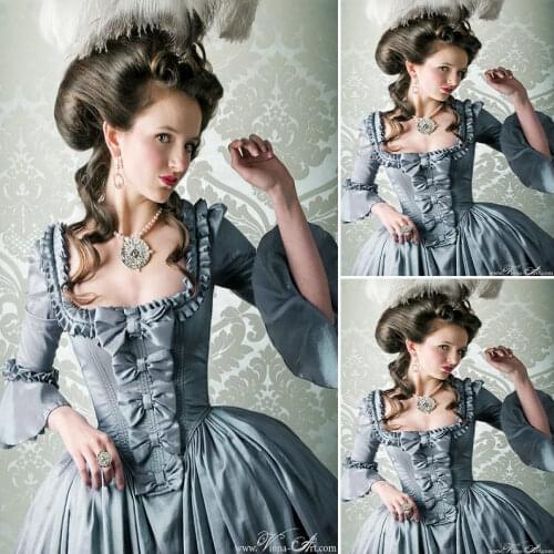 2017 New!Hot sale 19 Century Victorian Dress1860S Scarlett Civil War Southern Belle dress Halloween dresses US4-36 C-907
