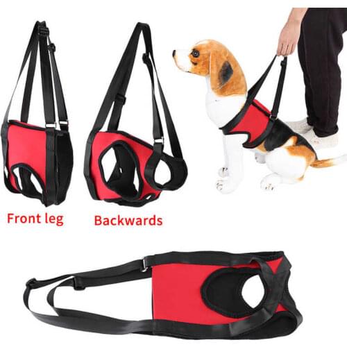 2 Types Dog Support Aid Harness Front and Rear Dog Leg Support Harness Walking Aid Lifting Pulling Vest for Old Injured Dogs