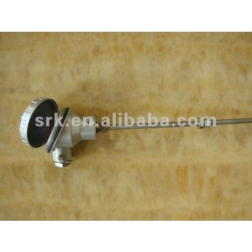 Industrial Thermocouple with SS321 sheath, Alluminum Thermocouple Head, diameter 6mm length350mm