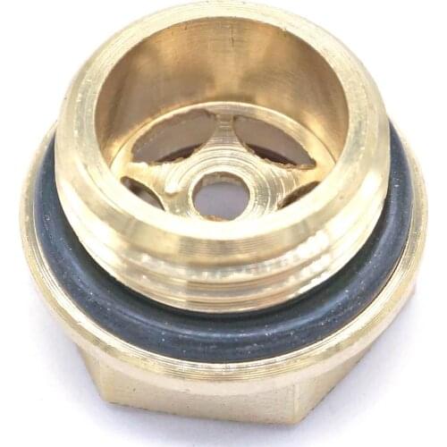 Thread 1/2" BSP Male Brass Oil Level Sight Glass Window Hex Head For Air Compressor Gearbox