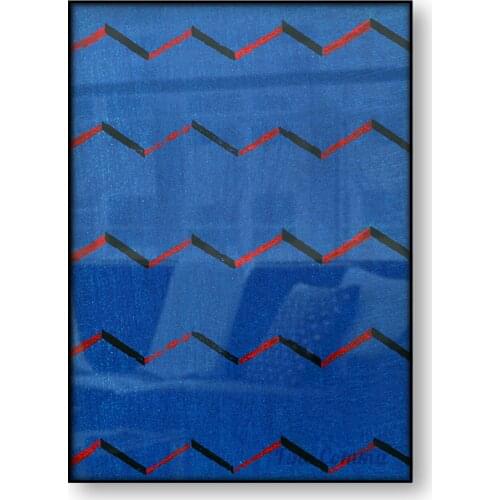 Blue Pattern Textile Fabric Texture Shima Shima Japanese Art Poster Vintage Woodblock Print Wall Art Canvas Print Home Decor