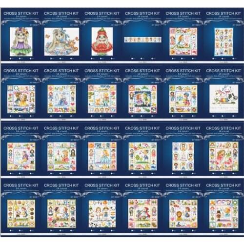 T Top 4.87usd So styles Patterns Counted Cross Stitch 14CT Cross Stitch Set Cross-stitch Kit Embroidery Needlework