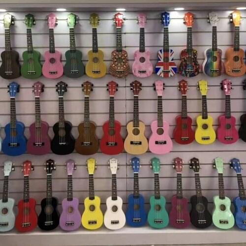 Free Shipping Music Fancier Club Colorful 21" Ukulele Soprano Basswood Ukulele Concert 21 Inch Acoustic Guitar Soprano Ukulele