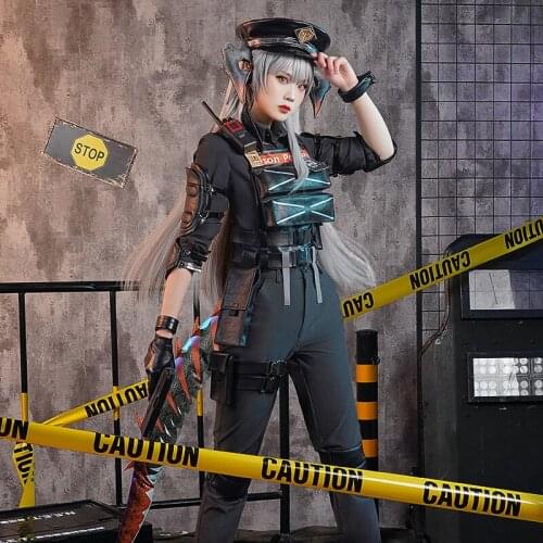 Anime Arknights Saria Cosplay Costume Skin Iron Law Game Suit Uniform Halloween Party Outfit For Women New 2020