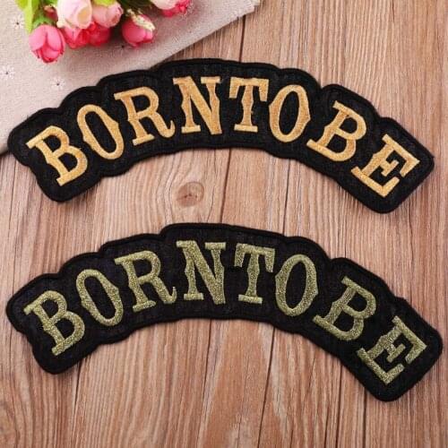 10pcs/lot Large 3d Embroidery Patches Letters Gold Silver Black Strange Things Clothing Accessories Badge Clothes