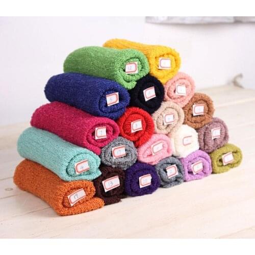 100pcs 45*155cm Stretch Knit Wrap Newborn Photography Props Baby Wraps Maternity Scarf Swaddlings