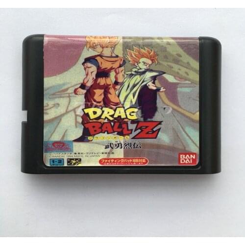 Drag Ball Z EU/JAP Shell for 16 bit Game Card for Genesis System for Sega Mega Drive
