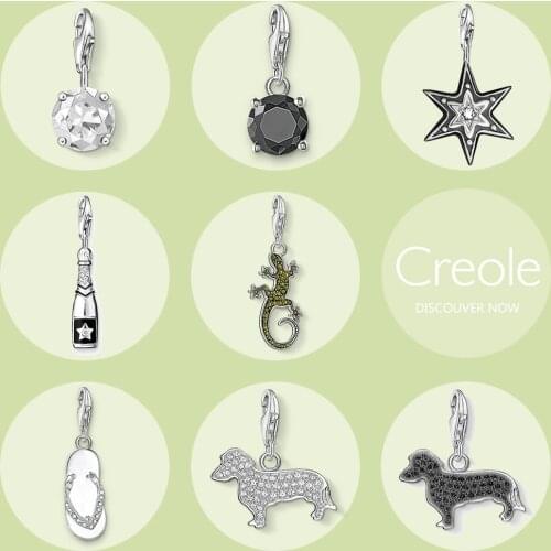 Creole Charm Pendants