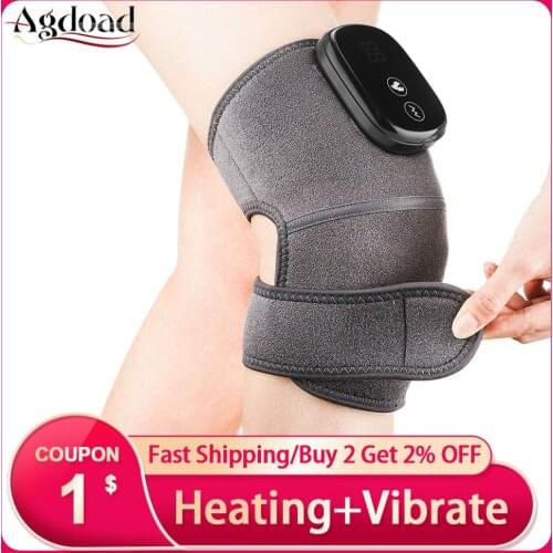 Far Infrared Knee Joint Heating Massage Brace Shoulder Elbow Arthritis Knee Support Brace Vibration Knee Therapy Device