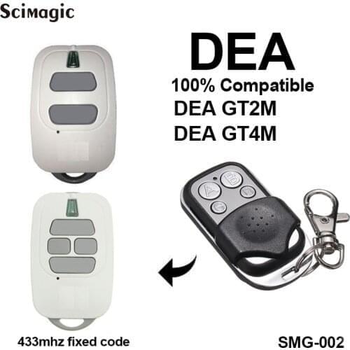 DEA GT2M GT4M 433,92mhz garage remote control DEA fixed code garage command DEA gate remote transmitter