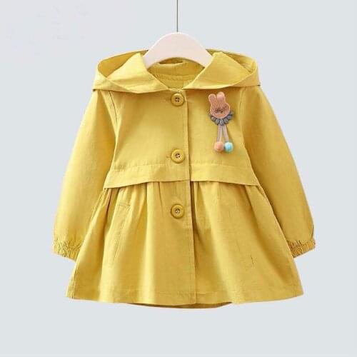 Childrens Girls Autumn Tranch Coat 2019 New Toddler Outwear Coat Spring and Autumn Childrens Korean Windbreaker Princess Coat