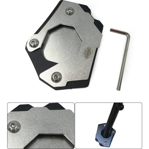For BMW G310GS 2017-2018 Side Foot Kickstand Enlarger Stand Extension Support Plate Pad Aluminum & Stainless Steel
