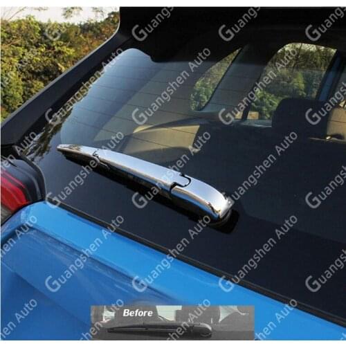 For Toyota Highlander Accessories 2020 ABS Chrome Rear Back Windshield Wiper Blades Cover Trim 3pcs