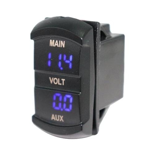 Switch Style Double Dash Panel Voltmeter With Led Digital Display Voltage Meter Monitor for Auto Car Pickup Truck