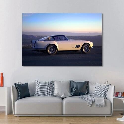 Ferraris 375 MM Coupe Old Retro Classic Vintage Car Wall Art Posters and Prints Modern Canvas Paintings for Living Room Decor