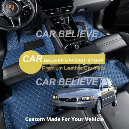 High quality Leather Car Floor mats For Volvo S40 S 40 2012 2011 2010 2009 2008 2007 2006 Carpets Rugs Pads Accessories