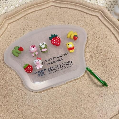 Mask Storage Box To Store Masks Box Holder Portable Mask Folding Storage Box Creative Plastic Box To Store Masks Home Cartoon