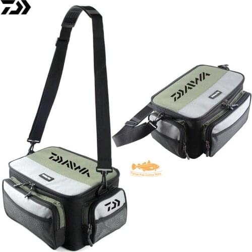Daiwa Multifunctional Fishing Bag Oxford Fishing Reel Lure Gear Storage Case Outdoor Carp Fishing Tackle Shoulder Crossbody Bags