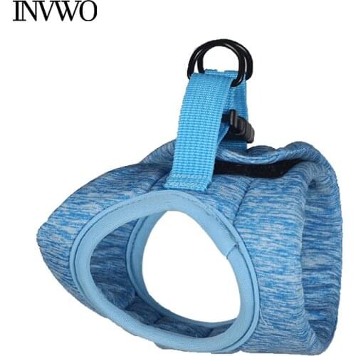 INVWO Fashion Cat Harness Comfortable Fit Harness Convenient Leash to Get Out for Cat Light and Breathable Harness With Velcro