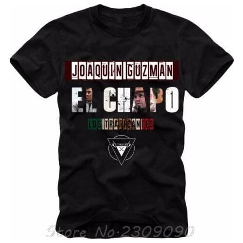 King Of Coke Pablo Escobar Narcos Mens T Shirt Hip Hop Camisetas Tee Shirt JOAQUIN GUZMAN EL CHAPO Weed Plus Size