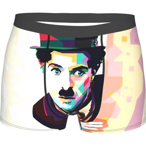 Charles You Will Never Find Chaplin Comic Actor Underpants Homme Panties Man Underwear Sexy Shorts Boxer Briefs
