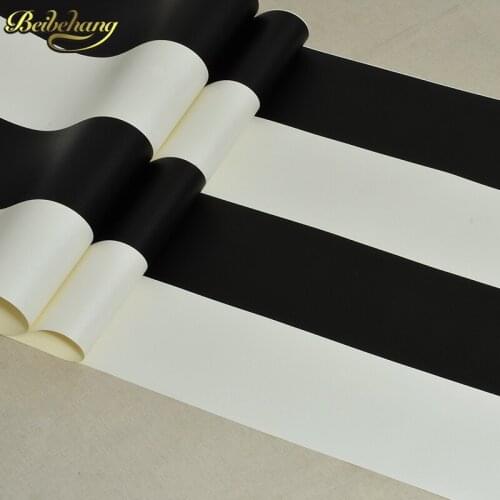 Beibehang home decor Vertical Black Stripe Wallpaper Roll For Living room mural Wall paper Roll Wallcoverings papel de parede 3d