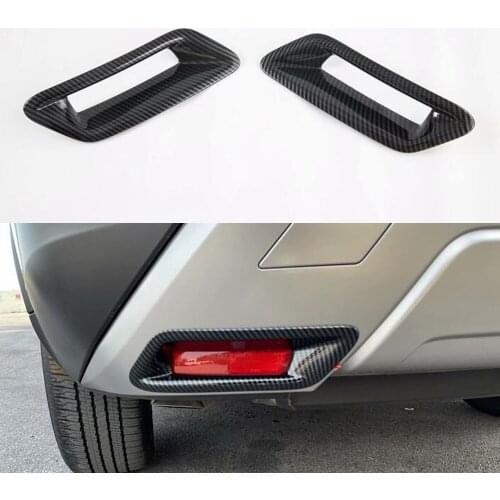 New Car Trim For Nissan X-TRAIL 2021 Rear Fog Light Lamp Decoration Frame Styling Auto Molding Accessories 2pcs