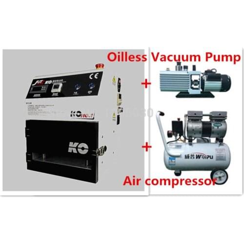 OCA Vacuum Laminating Machine + Air Compressor + Oilless Vacuum Pump For LCD Display Screen Of Phone Repair /Refurbish