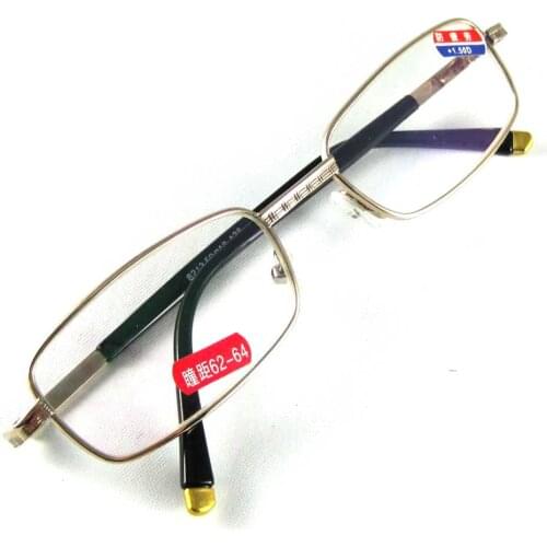 Unisex Reading Eyeglasses Presbyopic Spectacles Clear Glass Lens Matel Glasses Frame Strength +1.0 +1.5 +2.0 +4.0 oculos of grau