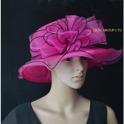 Wholesale NEW Organza Hats Kentucky Derby Hat for Ascot Races,Melbourne Cup,Church wedding womens hat.brim width 11cm