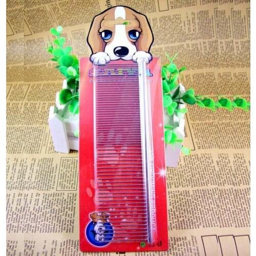 Large Pet Comb Dog Row Comb Pet Beauty Depilation Open Comb Stainless Steel Comb 19cm * 5cm