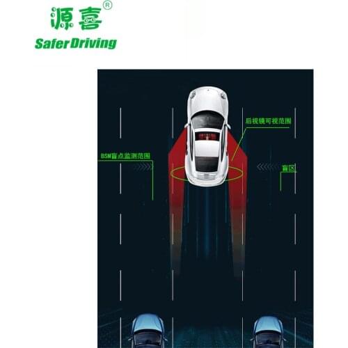 Saferdriving 12V BSD/BSM/BSA 24 GHZ Microwave Radar Car Blind Spot Detecting System for toyota